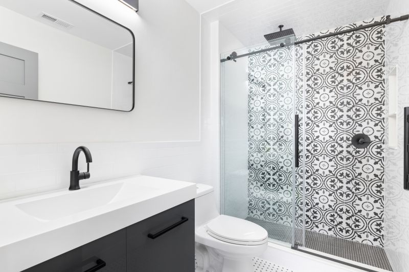 Accent Walls with Patterned Tiles